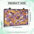 thumbnail image 6 of ZIATUBLE Electric Stove Top Cover Induction Cooktop Mat Versatile Glass Ceramic Top Stove Cover Protector Washable Anti-Scratch Range Covers for Electric Stove, 29 x 21 Inch, Hippie Flower Violet, 6 of 7