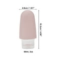 thumbnail image 4 of Unique Bargains 1 Pc Leak Proof Portable Silicone Pump Bottle for Travel Camping 60ml 2oz Pink, 4 of 6