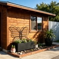 thumbnail image 4 of Raised Garden Bed, Elevated Metal Planter Box with Butterfly-Shaped Trellis,Black, 4 of 14