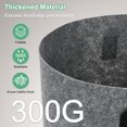 thumbnail image 5 of Uxcell 5 Pack Plant Grow Bags 7 Gallon Grow Bags 300G Thickened Fabric Pots with Handles Plant Garden Grow Pots Grey, 5 of 7