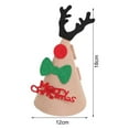 thumbnail image 6 of Mini Christmas Hat Cute Santa Claus Snowman Elk Handmade Ornament Non-woven Fabric DIY Christmas Hat Merry Christmas Holiday Decoration Kids Toy Gift, 6 of 8