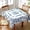 Blue and White, variant on Chinoiserie Mahjong Tablecloth with Game Rule 55''''x55'''' Floral Table Cover