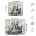 thumbnail image 3 of Castles Float in Air Dish Drying Mat 16x18 Absorbent Microfiber Draining Rack Pad for Kitchen Counter Sink, 3 of 8