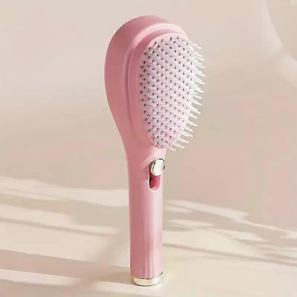 1pc Telescopic Rubber Bristle Hair Brush for Normal Hair, Scalp Massage Comb, Hair Detangling, Anti-static, Hair Care Tool