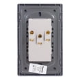 thumbnail image 3 of SET 2 PLACAS DOBLE CONTACTO Sanelec 4633 Acero Inoxidable, 3 of 5