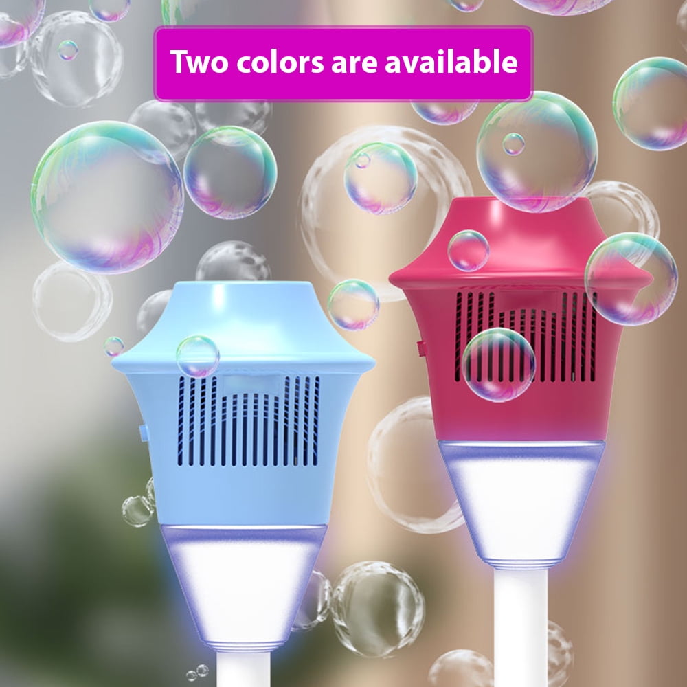 bubble blower Bubble Machine Light Vertical Bubble Maker Outdoor Wedding Christmas Party Interactive Rechargeable Street Light Shaped Automatic Bubble Machine