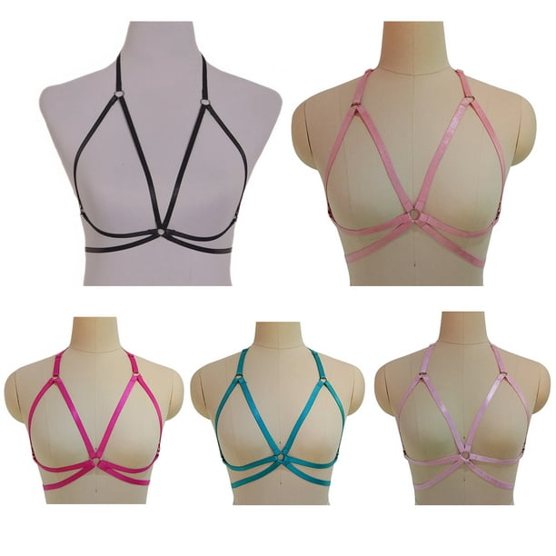 Harness Bra Simple Design Resilience Women's Clothing Hollow Out Mysterious  Brassiere Bandage Erogenous Multicolored Lingerie Eraser Red NO5 - Walmart .ca