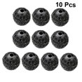 thumbnail image 3 of FUTUREORYY 10Pcs Black Round Beads Charms Jewelry Making Diy Material Alloy Rhinestone For Bracelets, 3 of 8