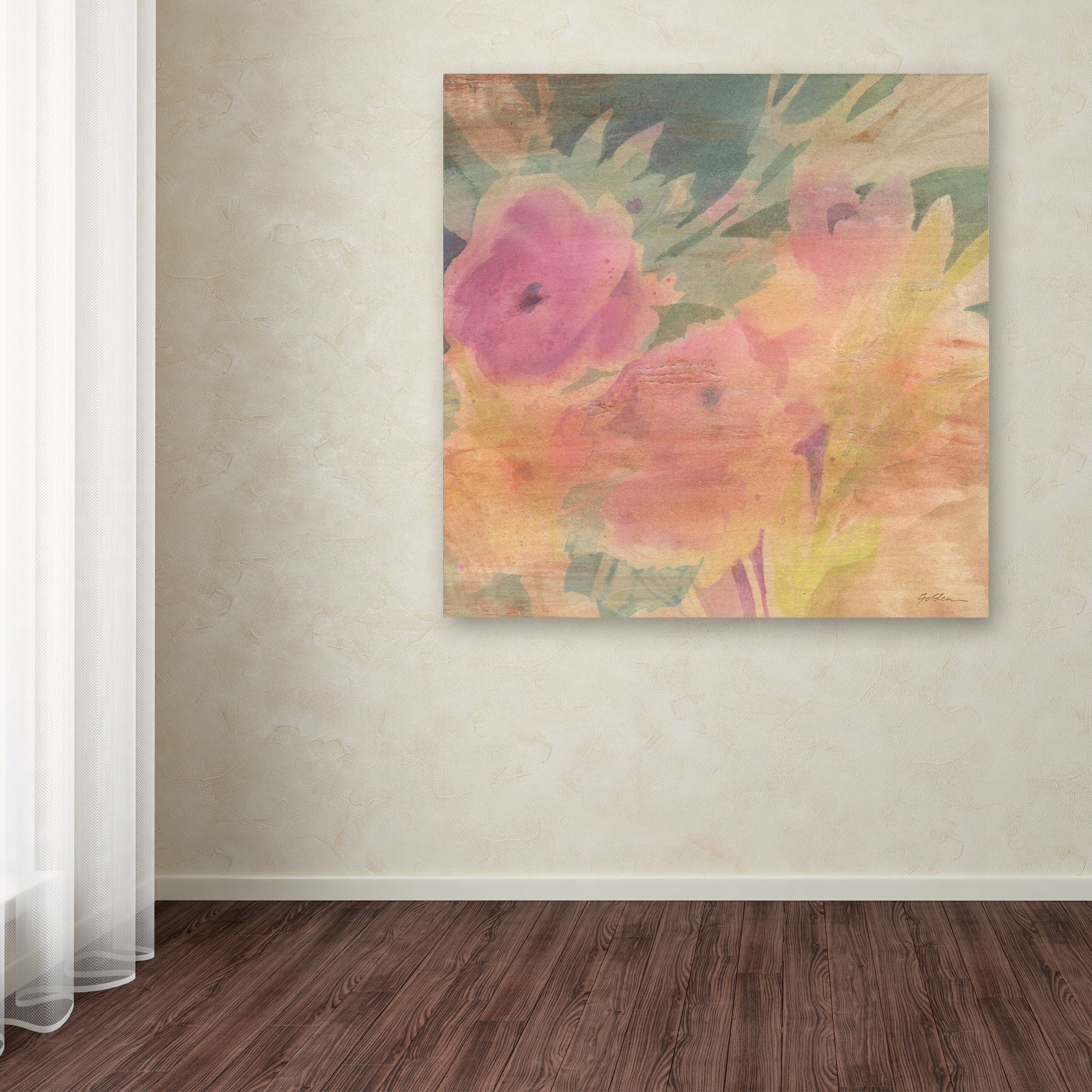 Trademark Fine Art 'Garden Nostalgia' Canvas Art by Sheila Golden