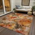 thumbnail image 4 of Dalyn Rugs Machine Washable Indoor/Outdoor Chantille Orange 2'6" x 3'10" Rug, 4 of 9