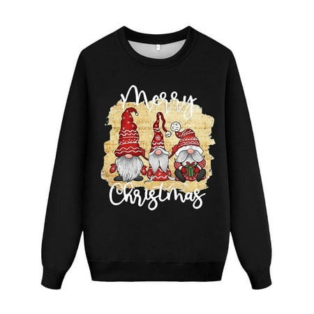 

Family Halloween Pajamas Christmas Printed Long Sleeve Round Neck Plus Casual Family Hoodie Kids Halloween Couple Pajamas Matching Sets Black 6-7 years