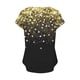thumbnail image 5 of Fiudx Ofertas Flash Del Día Top Informal de Primavera y Verano de Manga Corta con Cuello En V para Mujer, 5 of 5