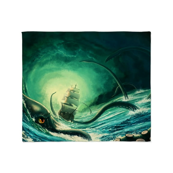 CafePress - Kraken Throw Blanket - Soft Fleece Throw Blanket, 50"x60" for All Ages