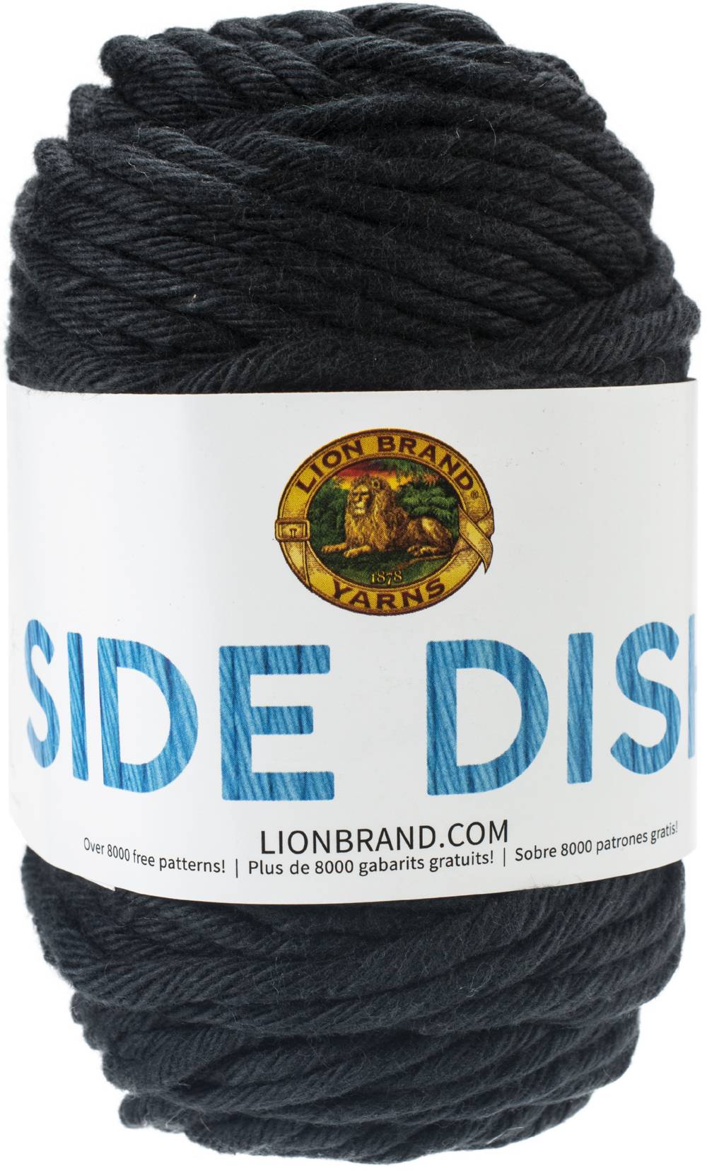 Lion Brand Side Dish YarnBlack