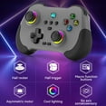 thumbnail image 3 of Z01 Controlador Juego Inalámbrico RGB Doble Hall 3D Rocker Trigger Programación Macro Personalizado TURBO Burst Soporte Steam/Android/iOS/SWITCH/PS4 (gris), 3 of 9