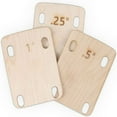 thumbnail image 1 of MesaSe 3 Pcs Guitar Neck Shims  Made of Solid Maple  Protective Guitar Neck Gasket for Bolt-on Neck  0.25  0.5  and 1Degree Guitar Plate for Guitar and Bass Repair, 1 of 7