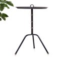 thumbnail image 1 of BIANCHINI Table de Service Moderne Mi-Siècle pour Intérieur et Extérieur avec Poignée, Table d'Appoint Ronde, Noir, 1 of 1