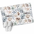 thumbnail image 2 of Summer Shells Washable Small Entryway Area Rugs 2'x3', Ocean Marine Life Starfish Coral Conch Coastal Low Pile Throw Rug Non-Slip Sturdy Edge Binding Carpet for Front Door Floor Room Entry, 2 of 9