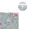 thumbnail image 5 of Pink Flower Garden Shower Curtains with 12 Hooks Waterproof Bathroom Decor 66" x 72", 5 of 6