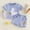 Blue, variant on ITSAME Newborn Infant Girls Outfit Set, Cute Embroidery Crewneck T-Shirt and Shorts 2-Piece Fashion Casual Set Pink 0-6M