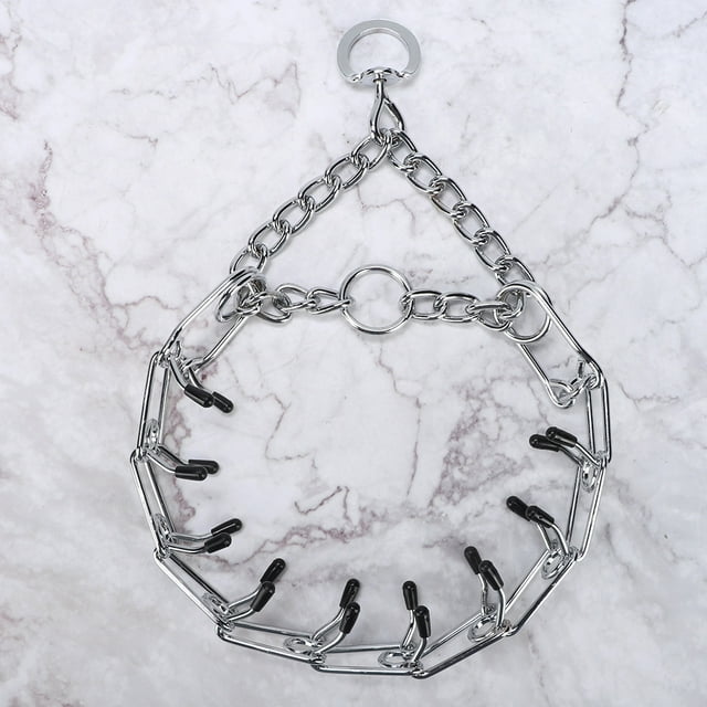 Collier Pincé pour Animaux, Collier à Dent pour Chien, Collier Robuste Sans Dommage Haute Résistance Collier à Dent pour Chien pour Dressage Collier L