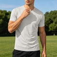 thumbnail image 4 of Luvrsol T Shirts for Men Pack Stretch Solid Crew Neck Basic Tee Flexible Soft Layering Daily Undershirts S-3XL, 4 of 8
