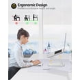thumbnail image 3 of Adjustable Laptop Stand Ergonomic with Rotating Base Foldable & Portable Laptop Riser Compatible with MacBook Dell HP Lenovo and Other Laptops (Silver), 3 of 7