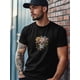 thumbnail image 4 of Camisetas para hombre, camisetas de manga corta con calavera, flores y plantas, camisetas de cuello redondo, camisetas informales holgadas para adolescentes y niños., 4 of 7