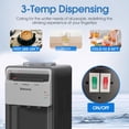 thumbnail image 2 of Behome Top Loading Water Cooler Dispenser, 3 Temperature Settings-Hot, Cold & Normal Water, Child Safety Lock, Holds 3 or 5 Gallon Bottles, for Homes, Kitchens, Offices, Dorms, 2 of 8