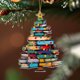 thumbnail image 4 of Adornos navideños, regalos navideños, libro, árbol de Navidad, decoración de pared, colgante de puerta, decoración festiva, hoja de arce., 4 of 8