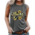 thumbnail image 1 of Birdeem T-Shirt Mode Femme Imprimé Col Rond Confortable Fête des Mères Blouse Sans Manches Décontractée, 1 of 6
