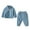 Sky Blue, variant on Boys Girls Clothes Hoodies Zipper Sweatshirt+Trouser Casual 2Pcs Sizes 12-18 Months, White