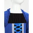 thumbnail image 5 of iiniim Big Girls Medieval Princess Dress Renaissance Gothic Vampire Queen Bell Long Sleeve Party Gown Royal Blue 8, 5 of 7
