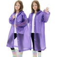 thumbnail image 1 of 2 Pack Imperméables pour Enfants Réutilisables, Ponchos de Pluie EVA Veste de Pluie d'Urgence pour Enfants, Garçons et Filles, 1 of 6
