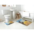 thumbnail image 4 of Xecao Funny Countryside Donkey 2-Piece Vintage Seamless Anti-Skid Mat Set, featuring a stylish pattern for a safe and elegant toilet rug experience, 4 of 6