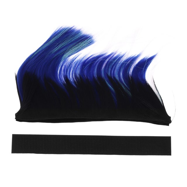 Accesorios de Casco de Motocicleta Decoración Cabeza de Gallo para Cascos de Motocicleta Bicicleta Esquí Negro Azul Etiqueta de Seda de Alta Temperatura 1 Juego