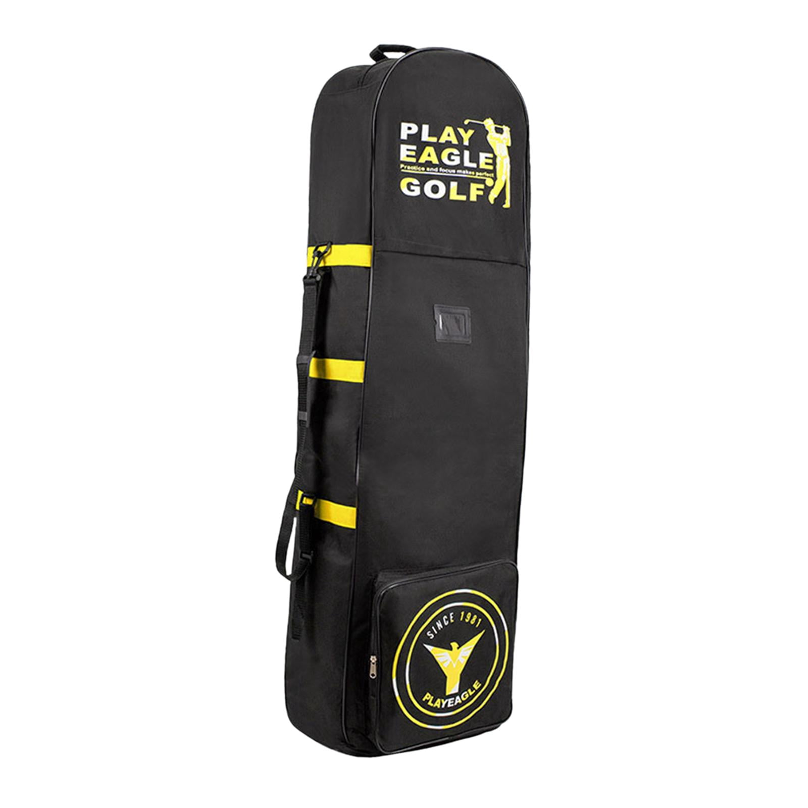 harayaa Airline Golf Travel Bag Golf Travel Cover Zipper Foldable Storage Bag Golf Clubs Yellow