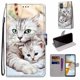 thumbnail image 5 of Funda Para Xiaomi Poco M5 4g Patrón Pintado Funda De Cuero Cierre Magnético - Dos Gatos Blancos, 5 of 5