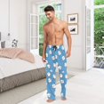 thumbnail image 6 of FORMRS Mens Pajama Pants with Pockets Sleepwear Lounge Bottoms Sizes S-2XL, Baseballs Pattern, 6 of 7