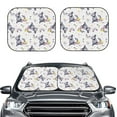 thumbnail image 2 of Yiaed Rabbit And Butterfly Print Car Front Windshield Sun Shade,Foldable Anti-UV Car Sunshade for Front Window for Most Vehicles-Medium, 2 of 5