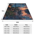 thumbnail image 3 of Susaid Twilight Canal Reflection Print Microfiber Cleaning Cloth, Multi-Functional Cleaning Towels, Highly Absorbent Cleaning Rags,Cleaning Cloths for Car Kitchen Home-80"x60", 3 of 7