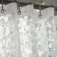 thumbnail image 3 of AooHome Eva Pebble Decor Shower Curtain Liner, Extra Long Bathroom Curtain with 3 Bottom Magnets, Semi-Transparent, Waterproof, 72 x 96 Inch, 3 of 3