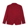 thumbnail image 4 of YONGHS Kids Boys Gentleman Blazer Lapel Long Sleeve Jacket Banquet Wedding Suit Outerwear Burgundy 14, 4 of 5