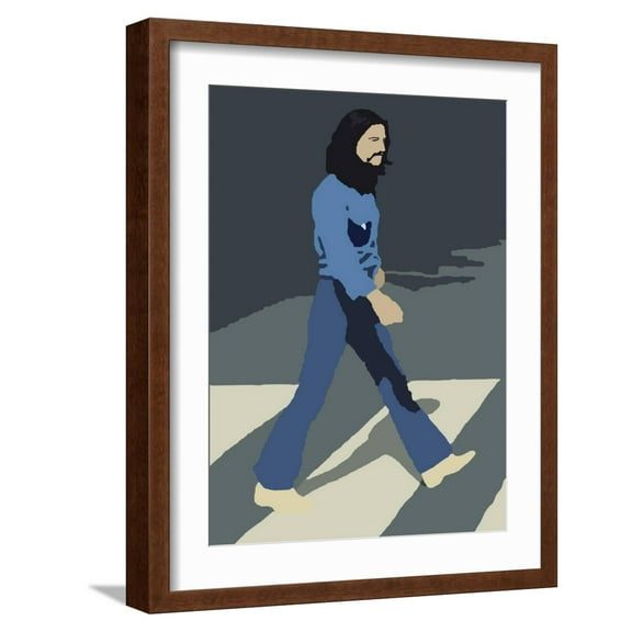 Art.com George Art Print by Nanna Lund Nielsen, Brown Frame Wall Art, 17" x 21"