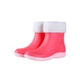 thumbnail image 1 of Woobling Mens Non-Slip Garden Shoes Working Lightweight Waterproof Work Shoe Casual Rain Boots Pink (Women, with Plush Lining) 7, 1 of 3