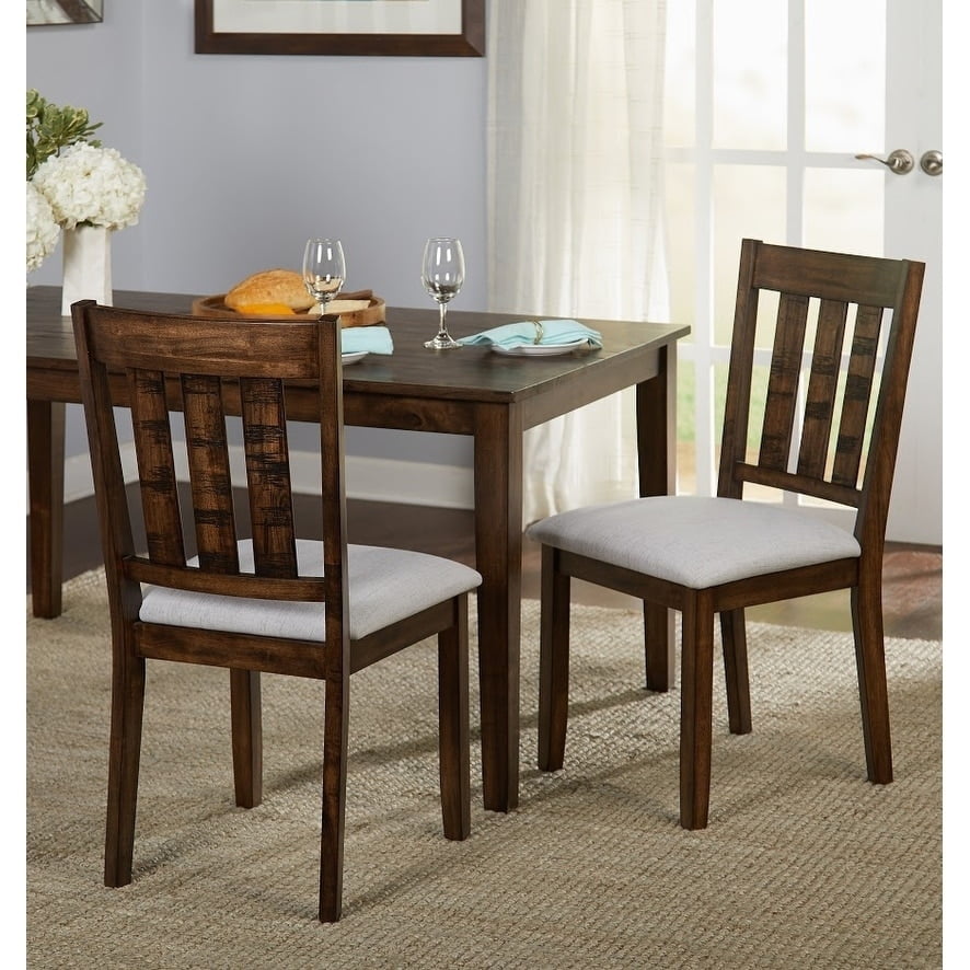 Simple Living Olin Dining Chairs (Set of 2) Brown - Walmart.com