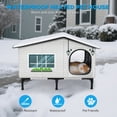 thumbnail image 5 of Siooko Heated Cat House for Outdoor Cats in Winter, Weatherproof Insulated Shelter with Heating Pad, Elevated Waterproof Safe Design for Feral and Outside Cats, 5 of 7