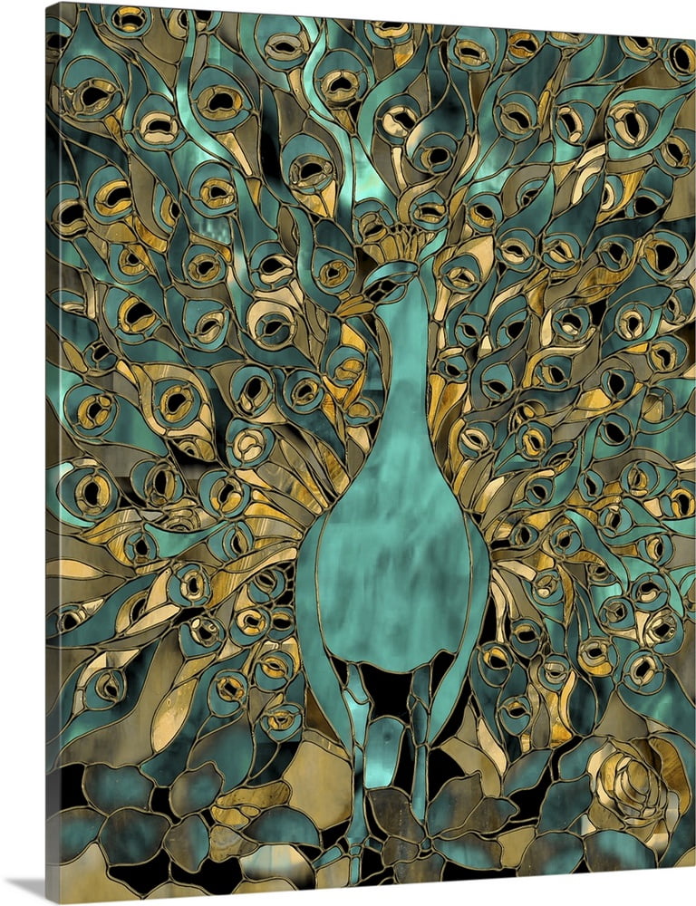 Great BIG Canvas "Peacock II" Canvas Wall Art 16x20