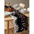 thumbnail image 6 of Ldtrchee Black Christmas Table Runner 36 Inches, Xmas Balls White Snowflake Bed Runner Dresser Scarves Tabletop for Indoor Outdoor Parties/Ceremony/Banquet, 13"x 36", 6 of 8