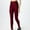 Wine, variant on Qulqfy Yoga Fall Leggings for Women Black Workout Compression High-Waisted Stretchy Tummy Control Zipper Front Leggings Comfy Pants Women L